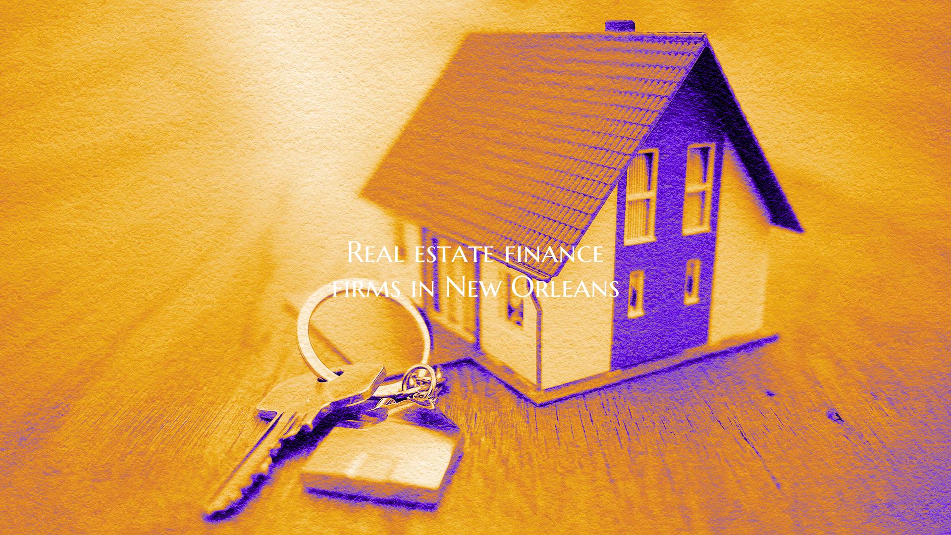 Real estate finance firms in...